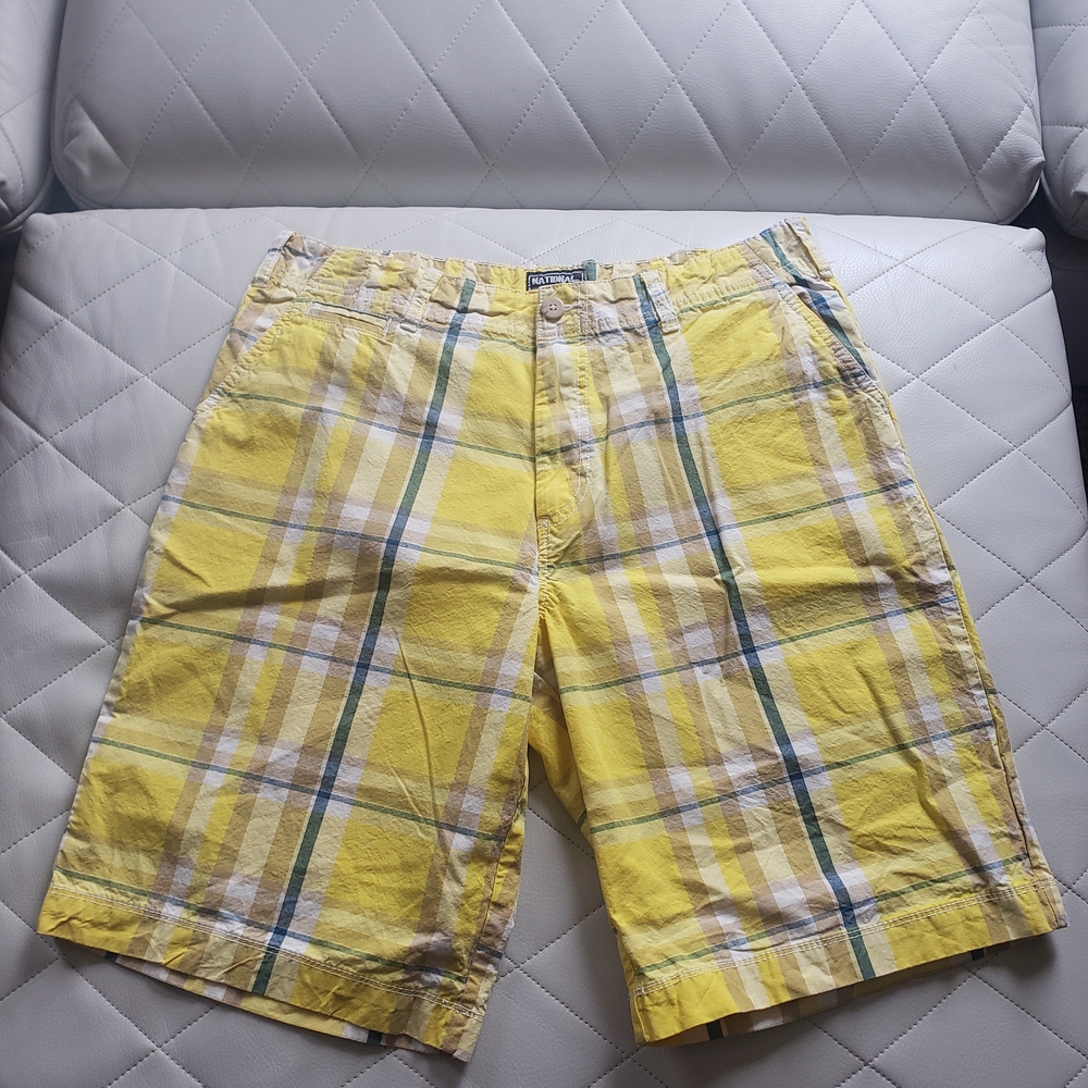 Men National Outfitters Plaid Shorts Size 40